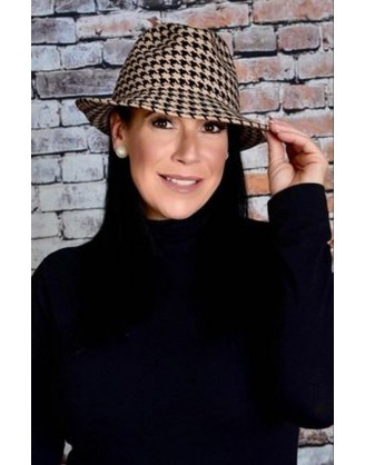 Chapeau feutre Beige/Noir Mod-Atout style 3494 